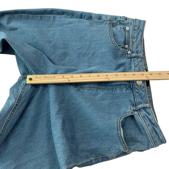 ASOS Womens Jeans Size 32 High Rise Straight Leg Light Wash Blue Denim Jeans - Picture 10 of 11